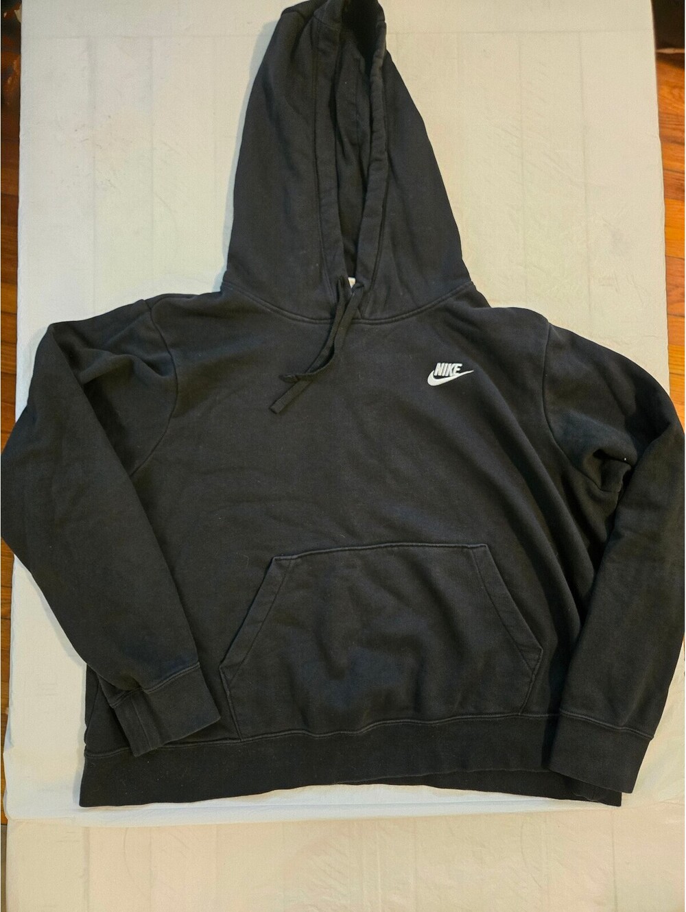 Nike Sportswear Club Fleece Hoodie Womens 0X Plus Size Black Pullover Sweatshirt